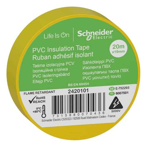 Изолента Schneider Electric SE 2420101 в Касторама