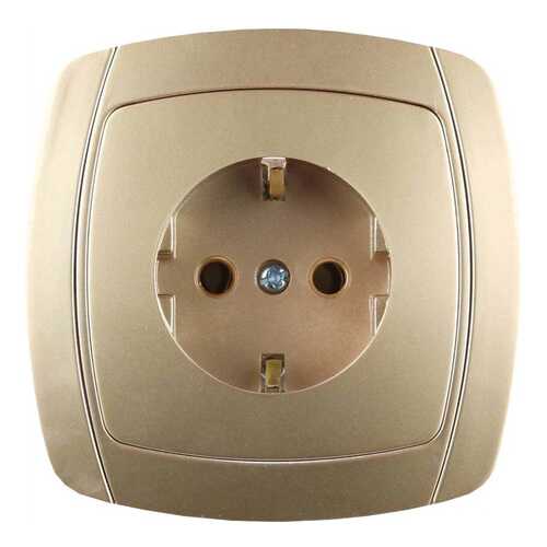 Электрическая розетка СВЕТОЗАР SV-54205-GM в Касторама