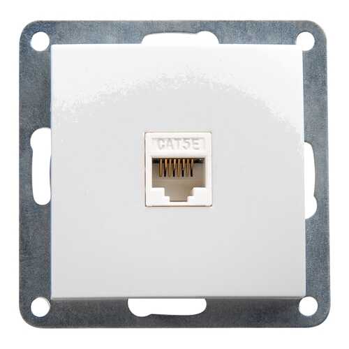 Механизм розетки компьютерной Atlas Design, RJ45 (белый) в Касторама