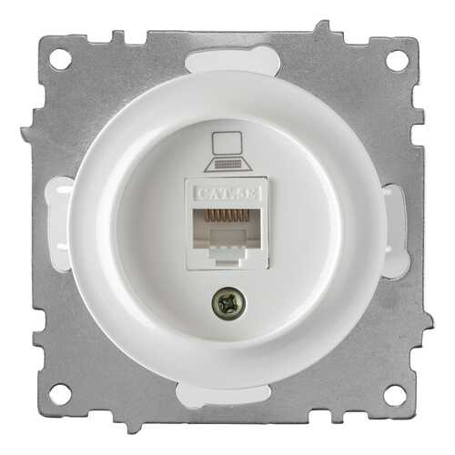 Механизм розетки компьютерной OneKeyElectro, серия Florence, 1xRJ45 cat 5e, белый в Касторама