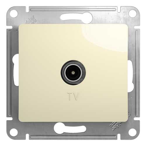Механизм TV розетки СП Schneider Electric Glossa, проходная, 4DB, бежевая в Касторама