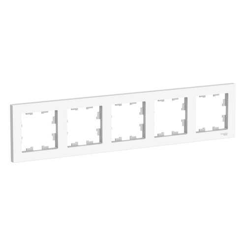 Рамка Schneider Electric AtlasDesign 5-ая Белая в Касторама