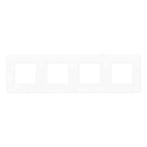 Рамка Schneider Electric Unica Studio 4-ая Белая/Белая в Касторама