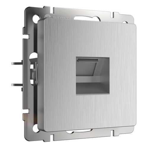 Розетка Ethernet RJ-45 Werkel WL09-RJ-45 cеребряный рифленый в Касторама