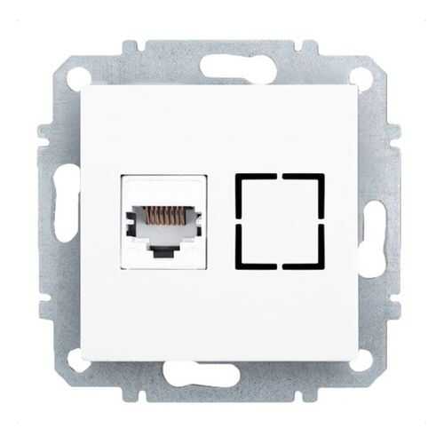 Розетка Еthernet RJ-45 Zakru BIEN (Белый) в Касторама