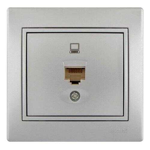 Розетка компьютерная Lezard Mira, одноместная, RJ-45, белая в Касторама