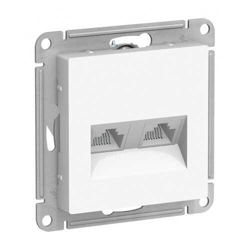 Розетка SE AtlasDesign Белая двойная компьютерная RJ45+RJ45, кат.5E, механизм в Касторама