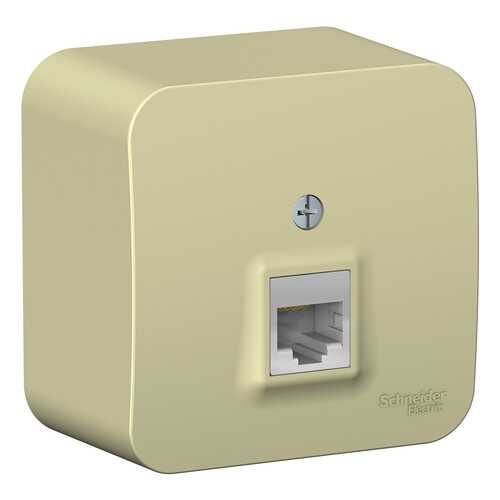 SE Blanca наруж Бежевая Розетка компьютерная RJ45, кат.5E, изолир. пластина в Касторама