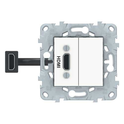 SE Unica New Белая Розетка HDMI в Касторама