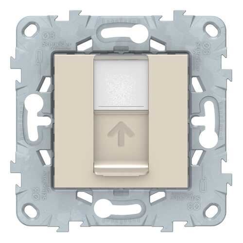 SE Unica New Бежевая Розетка компьютерная, RJ45, одиночная кат. 5е UTP в Касторама