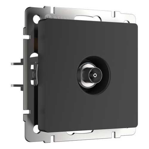 Телевизионная розетка Werkel оконечная WL08-TV a029881 черный в Касторама