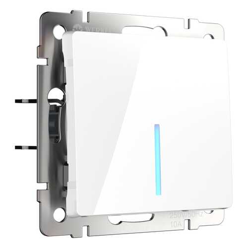 Выключатель Werkel WL01-SW-1G-LED белый в Касторама