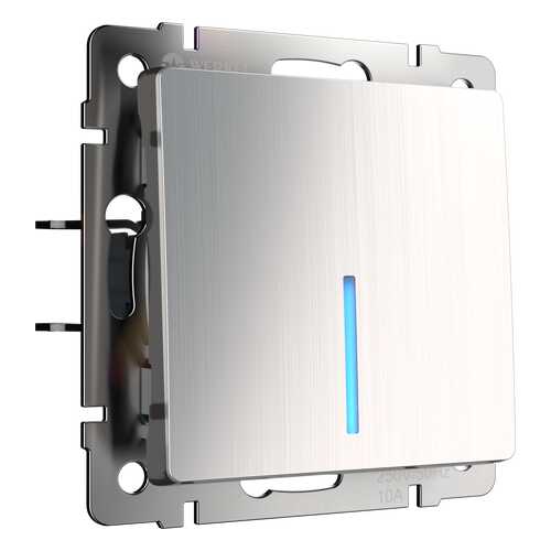 Выключатель Werkel WL02-SW-1G-2W-LED глянцевый никель в Касторама
