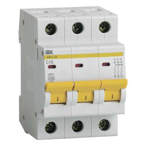 Автомат IEK 3п C/ 16А ВА 47-29 в Касторама