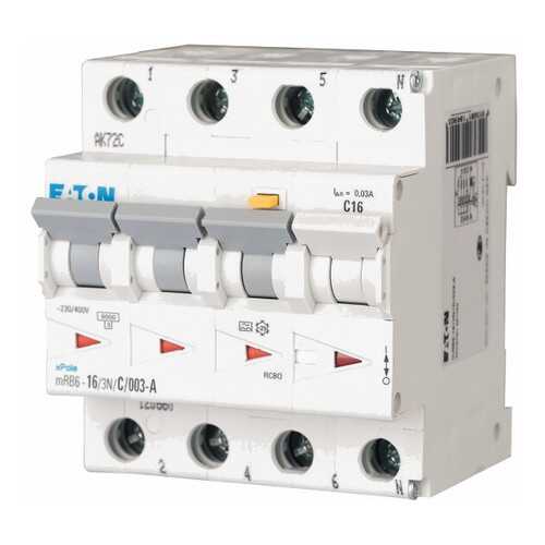Автоматический выключатель дифференциального тока Eaton mRB4-25/3N/C/003-A в Касторама