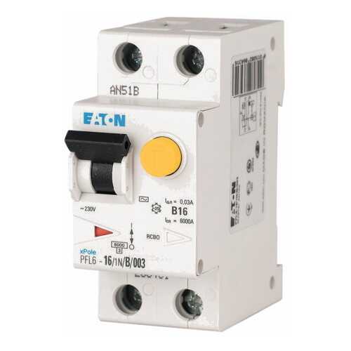Автоматический выключатель дифференциального тока Eaton PFL6-16/1N/C/003 в Касторама