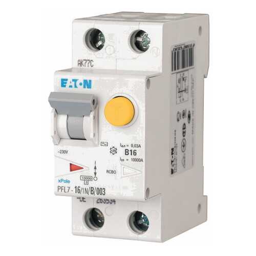 Автоматический выключатель дифференциального тока Eaton PFL7-16/1N/B/003-DE в Касторама