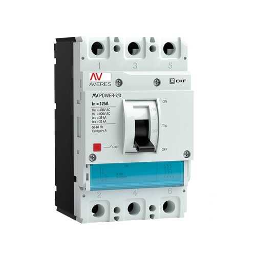 Автоматический выключатель EKF AV POWER-2/3 125А 35kA TR в Касторама