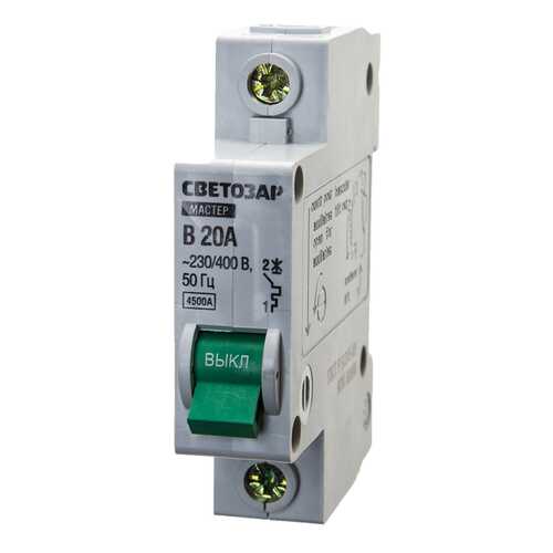Автоматический выключатель СВЕТОЗАР SV-49051-16-B 16 A 6 кА 230/400 В в Касторама