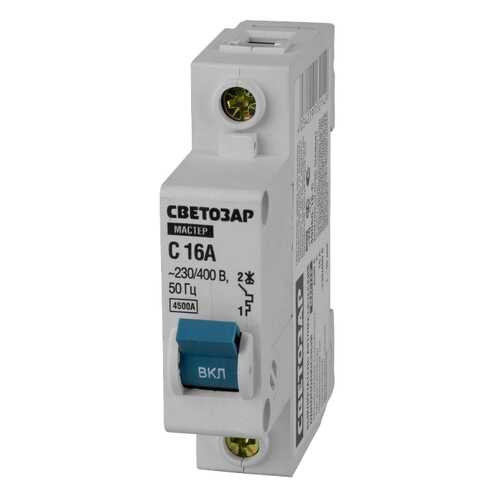 Автоматический выключатель СВЕТОЗАР SV-49060-16-C 16 A 230/400 В в Касторама