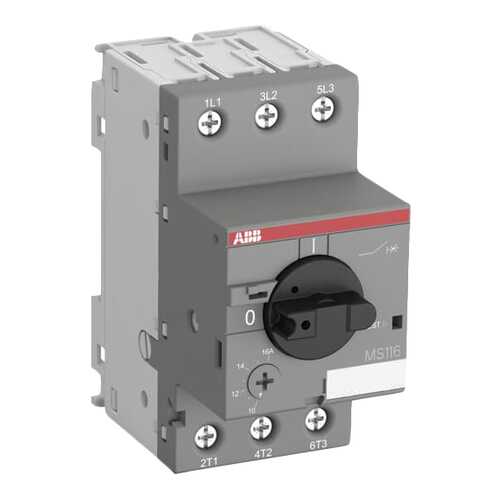Выключатель автоматический защиты двигателя ABB MS-116-2.5, 50 kA в Касторама