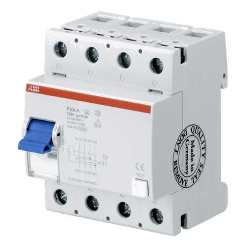 Выключатель дифференциального тока (УЗО) ABB F204, 4п, 25 А, 300 мА, тип AC в Касторама