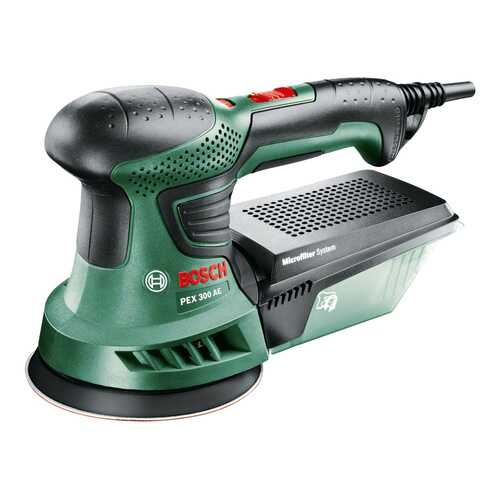 Сетевая эксцентриковая шлифовальная машина Bosch PEX 300 AE 06033A3020 в Касторама