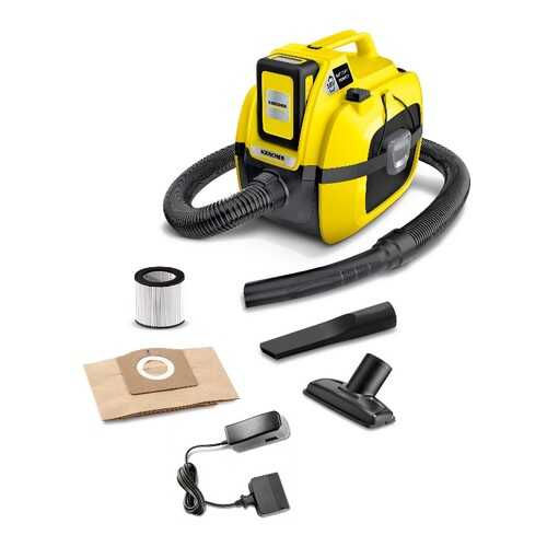 Аккумуляторный строительный пылесос Karcher WD 1 Comapct Set ЗУ в комплекте 1.198-301.0 в Касторама