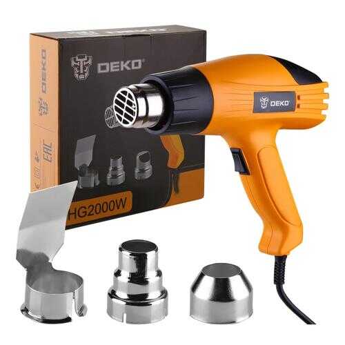 Строительный фен DEKO HG2000W, 2000Вт, 2 скорости, защита от перегрева 063-4166 в Касторама