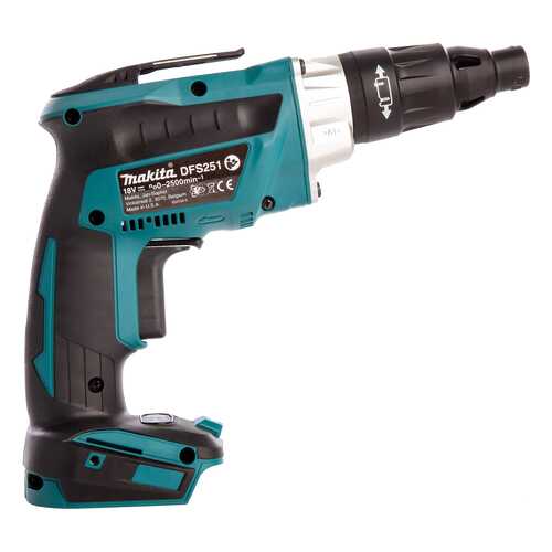 Аккумуляторная безударная дрель-шуруповерт Makita DFS251Z БЕЗ АККУМУЛЯТОРА И З/У в Касторама