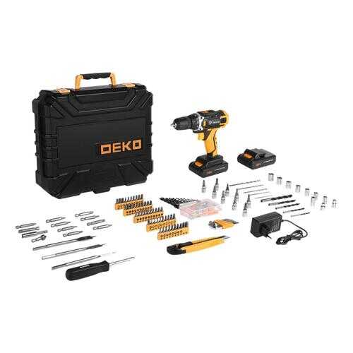 Аккумуляторная дрель 20V DEKO DKCD20FU-Li + набор 193 аксессуара в кеи?се 063-4143 в Касторама