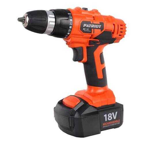 Аккумуляторная дрель-шуруповерт PATRIOT BR180 180201450 в Касторама