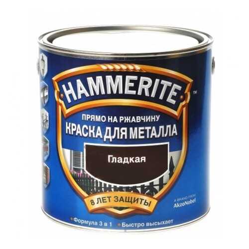 Эмаль по ржавчине гладкая Hammerite Smooth, белая 0,75л в Касторама