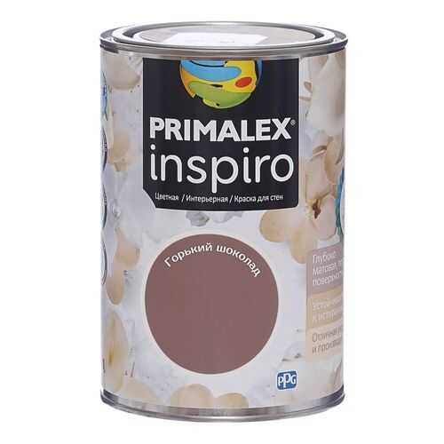 Краска для внутренних работ Primalex Inspiro 1л Горьк Шоколад, 420140 в Касторама