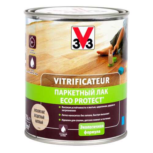 Лак ECO PROTECT V33 5 л, бесцветный полуглянцевый в Касторама