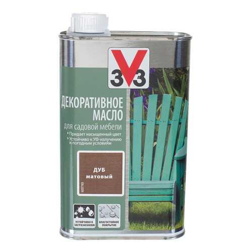 Декоративное масло для садовой мебеди 3V3 0.5л. дуб в Касторама