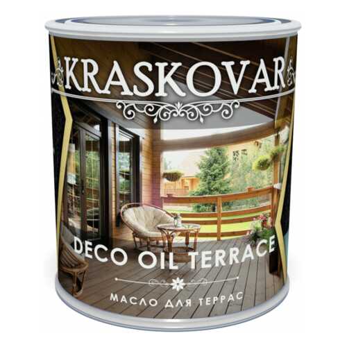 Масло для террас Kraskovar Deco Oil Terrace Бамбук 0,75л в Касторама