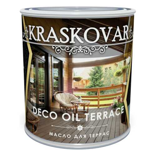 Масло для террас Kraskovar Deco Oil Terrace Палисандр 0,75л в Касторама