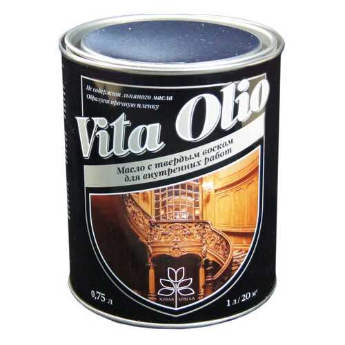 Масло Интерьерное Vita Olio Эбеновое дерево 0,75 л. с воском в Касторама