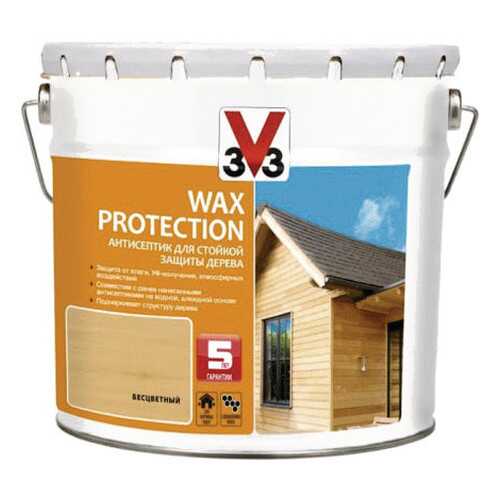 Алкидный антисептик для дерева с добавлением воска WAX PROTECTION Венге 2,5л. в Касторама