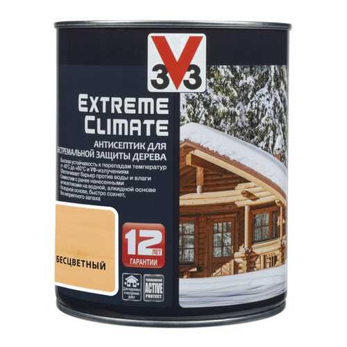 Антисептик для экстремальной защиты V33 Extreme Climate 0.9 л, Цвет бесцветный в Касторама