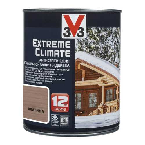 Антисептик для экстремальной защиты V33 Extreme Climate 0.9 л, Цвет платина в Касторама