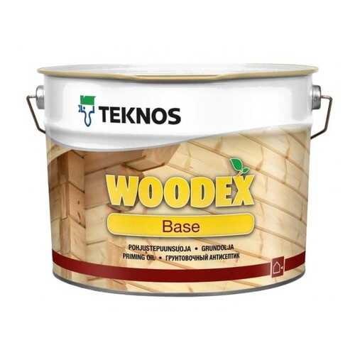 Грунт Антисептик По Дереву Teknos Woodex Base / Текнос Вудекс База 9 л в Касторама