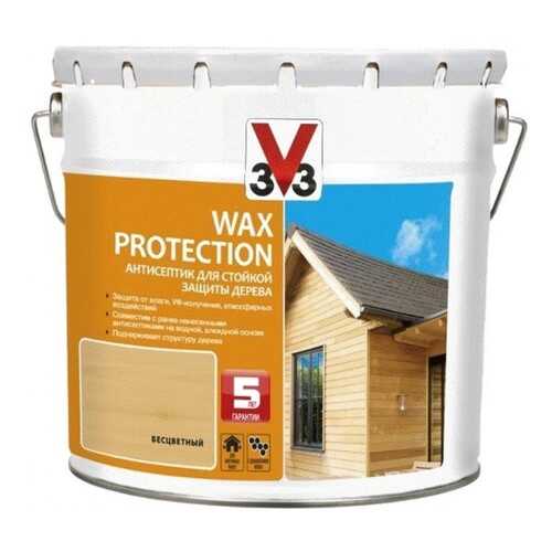 Пропитка для дерева V33 Wax Protection 9 л бесцветный в Касторама