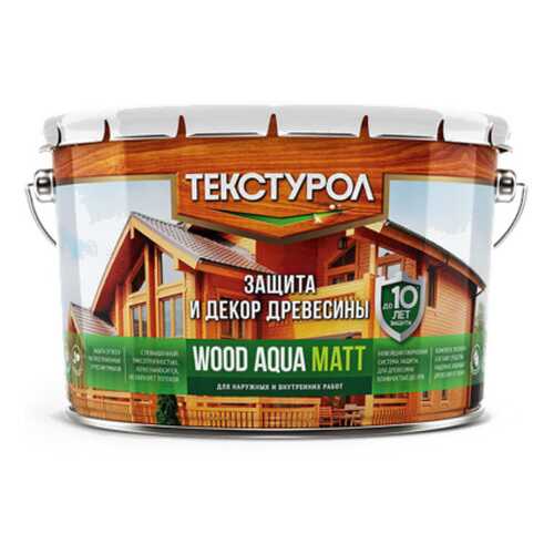 Текстурол WOOD AQUA MATT деревозащитное средство на вод. основе Орех 2,5л в Касторама