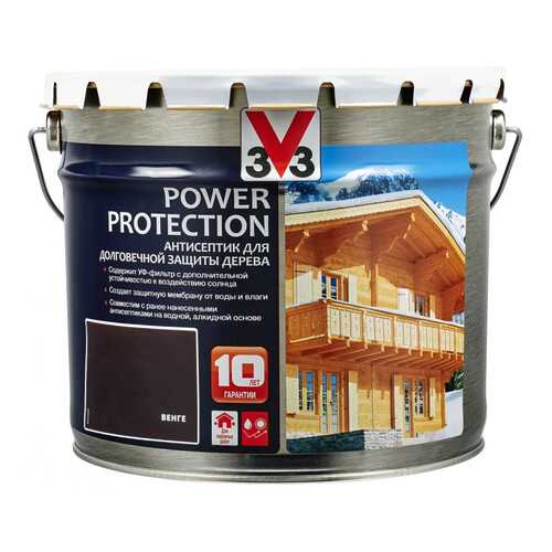 V33 Power Protection антисептик для долговечной защиты дерева 9 л, Цвет венге в Касторама