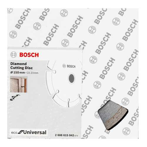 Диск алмазный отрезной Bosch ECO Universal 150-22,23 2608615042 в Касторама