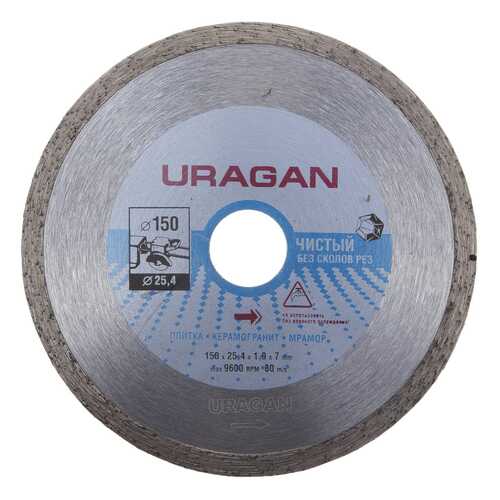 Диск алмазный отрезной по керамике Uragan 909-12172-150 в Касторама
