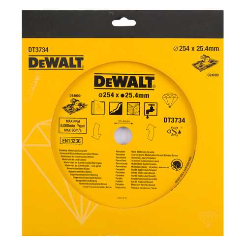 Диск алмазный отрезной универсальный DeWALT DT3734-XJ в Касторама