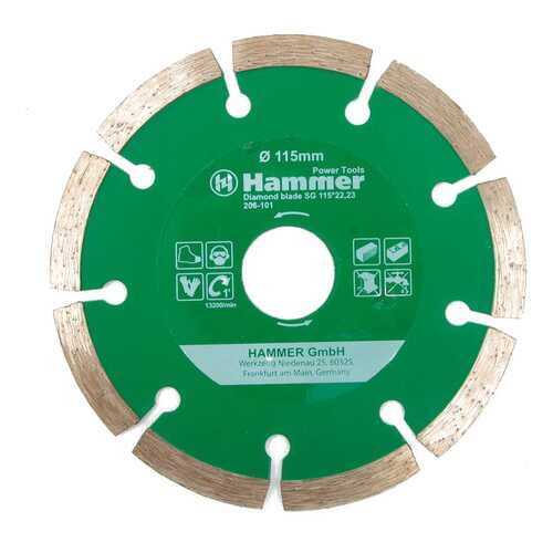 Диск алмазный отрезной универсальный Hammer Flex 206-101 DB SG (30685) в Касторама